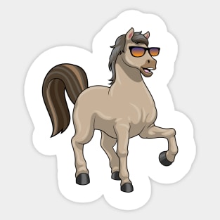 Horse with Sunglasses Sticker